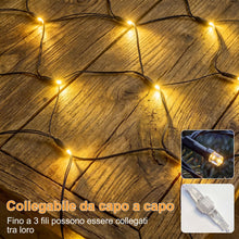 Carica l'immagine nel visualizzatore di Gallery, HeiPard Rete Luminosa 208 LED Verde Esterno 2,5x2m IP67 8 Modi Timer