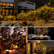 Carica l'immagine nel visualizzatore di Gallery, btfarm 2 Pacchi Luci Solari Esterno, 15+2M 150LED Catena Luminosa Esterno Solare, 8 Modalità Impermeabili Filo di Rame L
