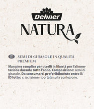 Carica l'immagine nel visualizzatore di Gallery, Dehner Natura Premium mangime per Uccelli Selvatici, Semi di Girasole Non decorticati Mangime integrativo per Tutto L'An