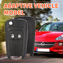 Carica l'immagine nel visualizzatore di Gallery, 2 Pezzi Guscio Chiave Auto 2 Tasti Telecomando Ricambio Chiave compatibile con Opel Vauxhall Astra Insignia Vectra Corsa