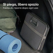 Carica l'immagine nel visualizzatore di Gallery, Praknu Organizzatore Baule Auto XL Pieghevole – 3 Scomparti con 5 Tasche