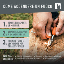 Carica l'immagine nel visualizzatore di Gallery, Light My Fire Acciarino per Fuoco Pietra Focaia Kit Sopravvivenza Militare