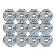 Carica l'immagine nel visualizzatore di Gallery, Dremel EZ SpeedClic SC456B Metal Cutting Wheel 12-pack, 12 dischi da taglio con 38 mm di diametro per utensili rotativi