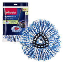 Carica l'immagine nel visualizzatore di Gallery, Vileda H2PrO ricambio per Spin Mop, fiocco in microfibra, lavabile
