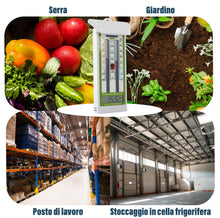 Carica l'immagine nel visualizzatore di Gallery, Termometro digitale massimo-minimo per serra, giardino, al chiuso o all’aperto, impermeabile IP65