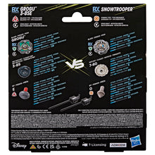 Carica l'immagine nel visualizzatore di Gallery, Hasbro Beyblade X in collaborazione con Star Wars, Grogu vs Snowtrooper, 2 trottole da Battaglia di Takara Tomy, 2 lanci