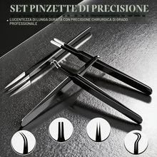 Carica l'immagine nel visualizzatore di Gallery, G.CATACC 4 Pezzi Pinzette di Precisione, Kit di Pinzette Curve e Appuntite