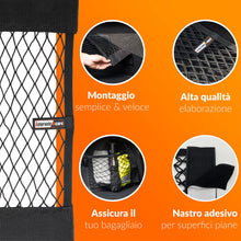 Carica l'immagine nel visualizzatore di Gallery, Upgrade4cars Rete Bagagliaio Auto con Velcro 4 Pezzi 40 x 25 cm Accessori