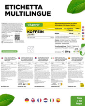 Carica l'immagine nel visualizzatore di Gallery, vit4ever Compresse di Caffeina da 200 mg ciascuna – 500 Compresse