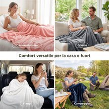 Carica l'immagine nel visualizzatore di Gallery, Bedsure Plaid Divano Coperta Pile - Flanella, 150 x 200 cm, Grigio