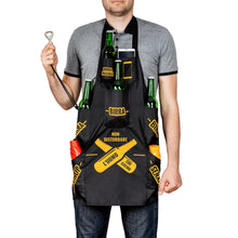 Carica l'immagine nel visualizzatore di Gallery, Froster Grembiule Uomo in Cucina, Grembiule Barbecue Uomo Tasche per Birra