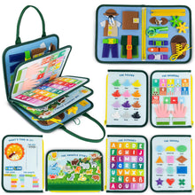 Carica l'immagine nel visualizzatore di Gallery, BONNYCO Montessori Busy Board di Feltro Giochi Montessori Didattici, Pannello Sensoriale Bambini Montessori Board Valigetta Montessori | Giochi Bambini Bimba Bimbo Regalo Bambino Compleanno Natale