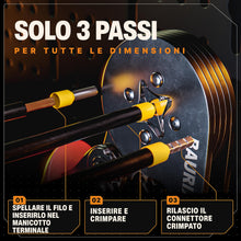 Carica l'immagine nel visualizzatore di Gallery, BAURIX ® Puntalini Elettrici Set 2000 Pezzi - Assortimento Capicorda Elettrici ordinati secondo le norme DIN - [0,5-10 m