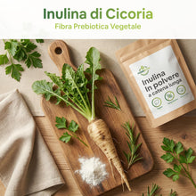 Carica l'immagine nel visualizzatore di Gallery, Inulina da Cicoria a Catena Lunga in Polvere Solubile - 1 Kg