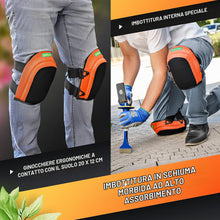 Carica l'immagine nel visualizzatore di Gallery, GRÜNTEK Ginocchiere da Lavoro e Giardinaggio Professionali Morbide SOFT GEL a 2 bande. Ginocchiere Giardinaggio, Piastre