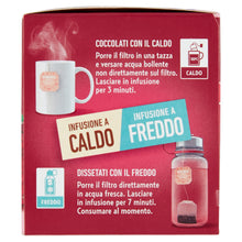 Carica l'immagine nel visualizzatore di Gallery, Bonomelli - Infusi Fruttosi, Lampone e Ribes Rosso, Confezione da 12 filtri, Gusto Rinfrescante e Lievemente Acidulo, In