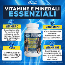Carica l'immagine nel visualizzatore di Gallery, Italian Elite® Flex Articolazioni, Ossa e Cartilagini. Integratore con Glucosamina, Condroitina, MSM, Collagene, Acido I