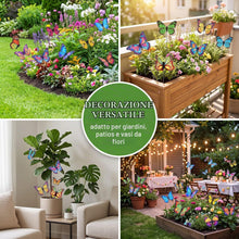 Carica l'immagine nel visualizzatore di Gallery, 50 Pezzi Farfalle Decorative da Giardino 6cm, Farfalle 3D in PVC Impermeabili, Ornamenti per Vasi, Piante e Fiori, Decor
