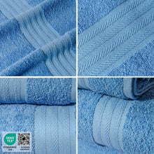 Carica l'immagine nel visualizzatore di Gallery, nice homeit Set 8 Asciugamani ospite in Cotone 35x55 in 100% cotone filato ad anello – set asciugamani bagno viso e bide