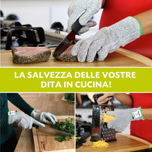 Carica l'immagine nel visualizzatore di Gallery, Twinzee - Guanti Antitaglio Cucina ad Alte Prestazioni - 1 Paio - Taglia M