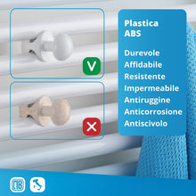 Carica l'immagine nel visualizzatore di Gallery, LH Coppia handy grip porta salviette da termosifone senza foro per bagno autoavvitanti al termoarredo scaldasalviette se
