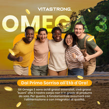 Carica l'immagine nel visualizzatore di Gallery, Vitastrong Omega 3, 700mg EPA DHA 500mg, Vitamina E Capsule Molli Premium