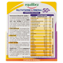 Carica l'immagine nel visualizzatore di Gallery, Equilibra Multivitamine e Minerali 50+ Rilascio 8 Ore, 30 Compresse