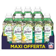 Carica l'immagine nel visualizzatore di Gallery, Lenor Ammorbidente Lavatrice Concentrato Essenze d’Italia,216 Lavaggi (27x8), Amalfi, Note Di Limone e Mughetto, Profumo