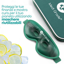 Carica l'immagine nel visualizzatore di Gallery, Medi Grade Maschera Occhi Gel Freddo con 2 Cuscinetti per Occhi, Set Verde