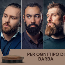 Carica l'immagine nel visualizzatore di Gallery, Striking Viking Spazzola Barba Setole Cinghiale – 11 cm, Marrone