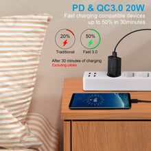 Carica l'immagine nel visualizzatore di Gallery, Caricatore USB Spina, Caricatore da 18W Caricatore Rapido 3.0 Caricatore Rapido Alimentatore USB per Samsung S10 S6 S7 S
