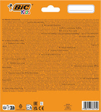 Carica l'immagine nel visualizzatore di Gallery, Matite per colorare multisuperficie BIC Kids Multisurface con fusto triangolare per superfici non porose - Colori assortiti, Confezione da 12