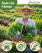 Carica l'immagine nel visualizzatore di Gallery, ZenGreens® Set di Semi di Erbe Aromatiche bio - 12 varietà antiche