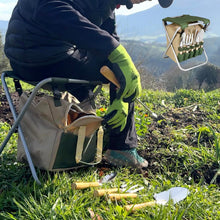 Carica l'immagine nel visualizzatore di Gallery, BIKAIN Kit di Giardinaggio con Sgabello Pieghevole e 5 Attrezzi - KIT3