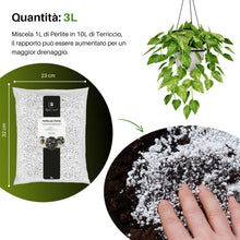 Carica l'immagine nel visualizzatore di Gallery, GebEarth® | Perlite per Piante in Vaso 3L | Pezzatura 2-6 mm | Migliora il Drenaggio dell’acqua | Perlite Espansa ideale
