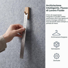 Carica l'immagine nel visualizzatore di Gallery, Set di 3 righelli di precisione in acciaio INOX, Inossidabile Righelli Metallo Bilancia a Doppia Faccia 15cm/20cm/30cm R