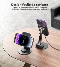 Carica l'immagine nel visualizzatore di Gallery, BHHB Supporto Telefono Regolabile, Supporto regolabile per cellulare Pieghevole, Angolo e altezza Supporto telefonico re
