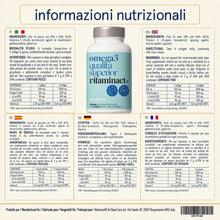 Carica l'immagine nel visualizzatore di Gallery, Omega 3-500 Capsule - 2000mg Di Olio Di Pesce Purissimo per Dose In Forma Trigliceride (TG) - 600mg di EPA e DHA per Dos