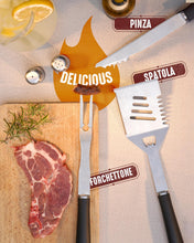 Carica l'immagine nel visualizzatore di Gallery, HORUS 23® Set Barbecue con Grembiule. Guanto Ignifugo e Accessori Barbecue
