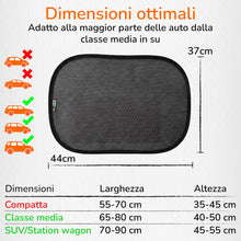 Carica l'immagine nel visualizzatore di Gallery, Upgrade4cars 2 x Parasole Auto per Bambini con Protezione UV UPF 50+