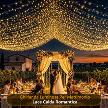 Carica l'immagine nel visualizzatore di Gallery, Luci Albero di Natale Esterno Bianco Caldo, 30M 230 LED Catena Luminosa