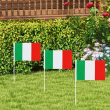 Carica l'immagine nel visualizzatore di Gallery, Bomtop 50 Pezzi Bandiera Italiana, Bandiere Dell'Italia a Manovella, Bandiera Italiana Piccola per Festa Nazionale, Even