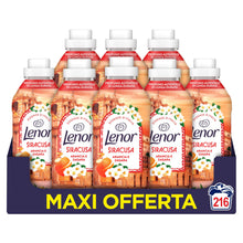 Carica l'immagine nel visualizzatore di Gallery, Lenor Ammorbidente Lavatrice Concentrato Essenze d’Italia, 216 Lavaggi (8x25), Siracusa, Note Di Arancia e Zagara, Profu