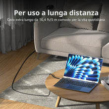 Carica l'immagine nel visualizzatore di Gallery, Cavo USB Type-C 60cm Ricarica Rapida, USB 3.2 Gen2 20Gbps Cavo Compatibile con Thunderbolt 4/3, 100W 20V/5A, Trasmission
