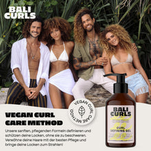 Carica l'immagine nel visualizzatore di Gallery, BALI CURLS Curl Defining Set – Crema Idratante per Ricci &amp; Gel Definente (150 ml ciascuno) – Per capelli morbidi e defin
