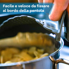 Carica l'immagine nel visualizzatore di Gallery, Netrox Scolapasta Silicone con Clip per Pentole, Ciotole, Accessorio Cucina