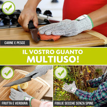 Carica l'immagine nel visualizzatore di Gallery, Twinzee - Guanti Antitaglio Cucina ad Alte Prestazioni - 1 Paio - Taglia M
