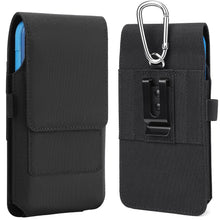 Carica l'immagine nel visualizzatore di Gallery, Gcepls - Custodia per cellulare in nylon con chiusura magnetica, con porta carte ID, custodia da cintura per iPhone 16 P