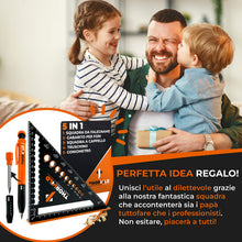 Carica l'immagine nel visualizzatore di Gallery, THORVALD Squadra da Falegname MULTIFUNZIONE 180 mm [+PORTA MINE +ISTRUZIONI] Metallo Righello Trusquino Goniometro Angol