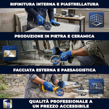 Carica l'immagine nel visualizzatore di Gallery, S&amp;R Disco Diamantato 115 piastrelle. Disco diamantato Gres Porcellanato Piastrelle Ceramica Granito Marmo. Dischi Flessi